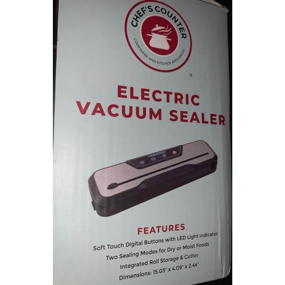 Chef's Counter Electric Vacuum Sealer CC-1113-BK - Picture 4 of 8